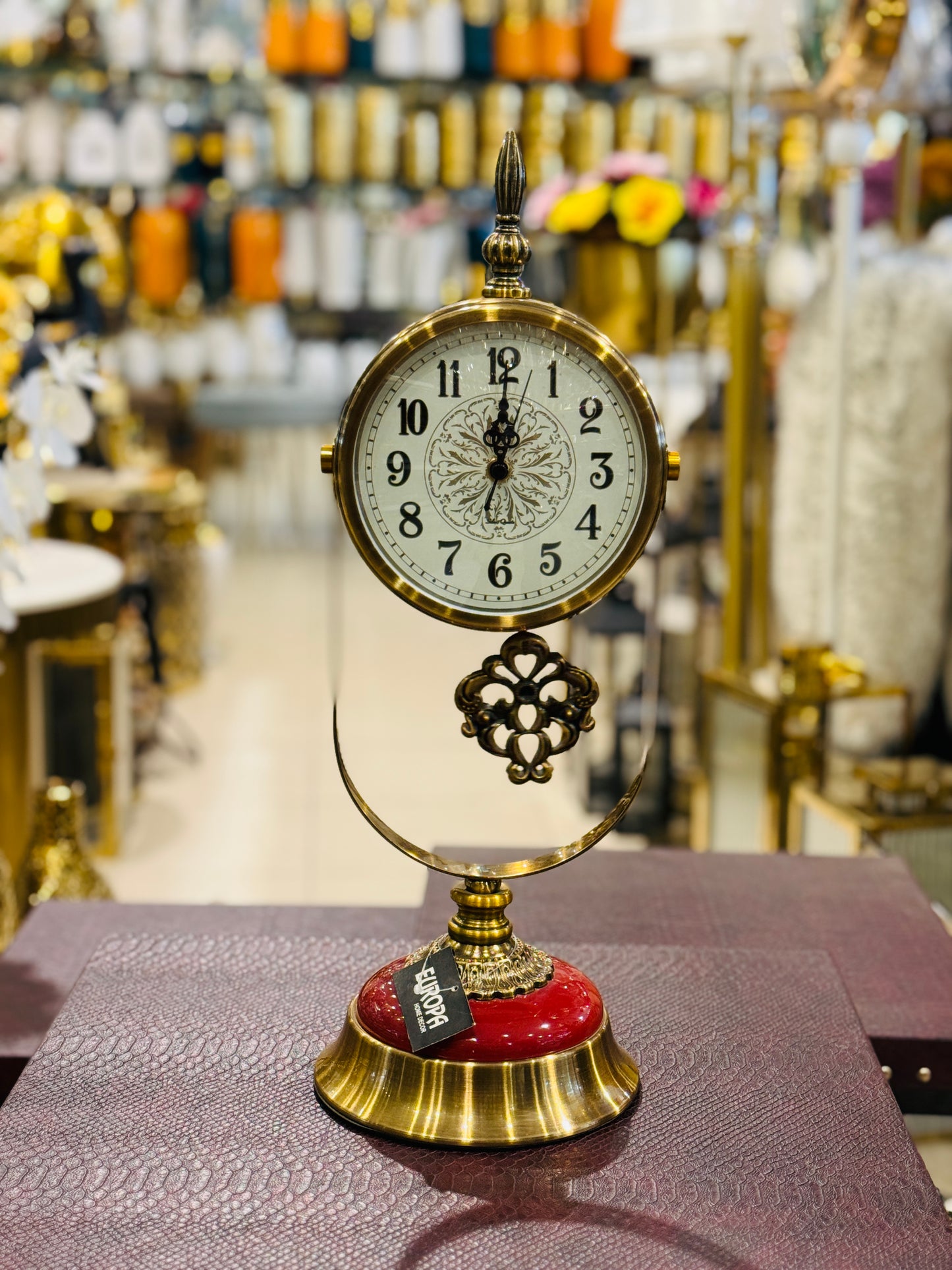 Brass Table Clock Armens