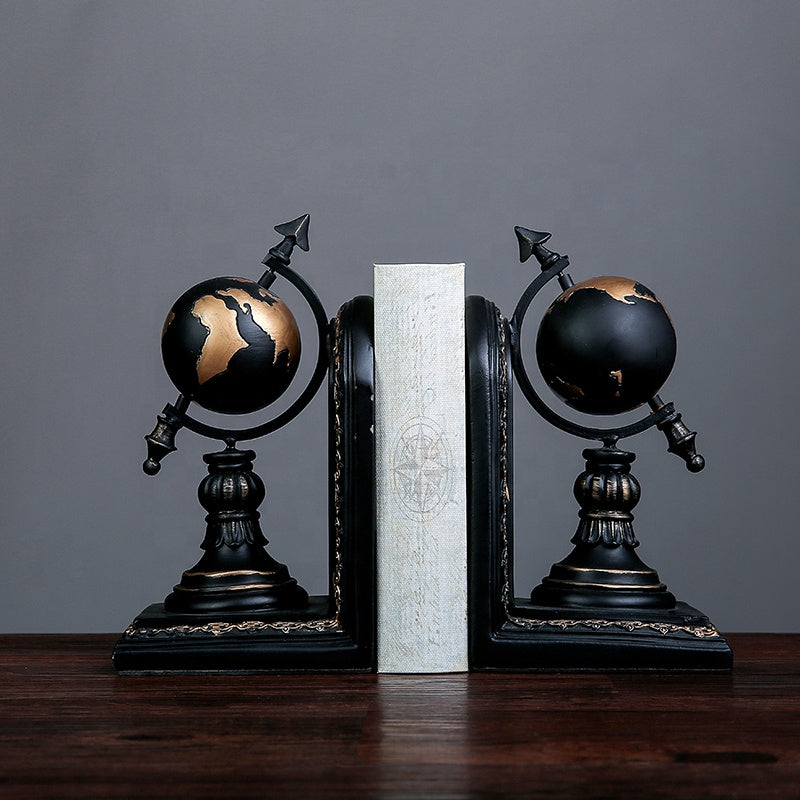Retro Globe Bookends