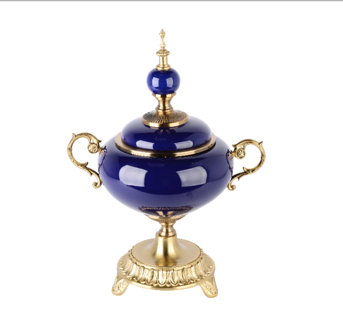 Victorian Style Blue Bowl