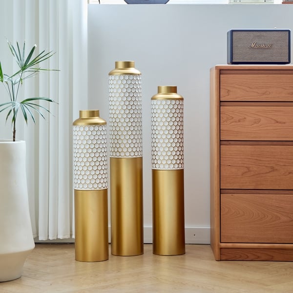Metal Floor Vase