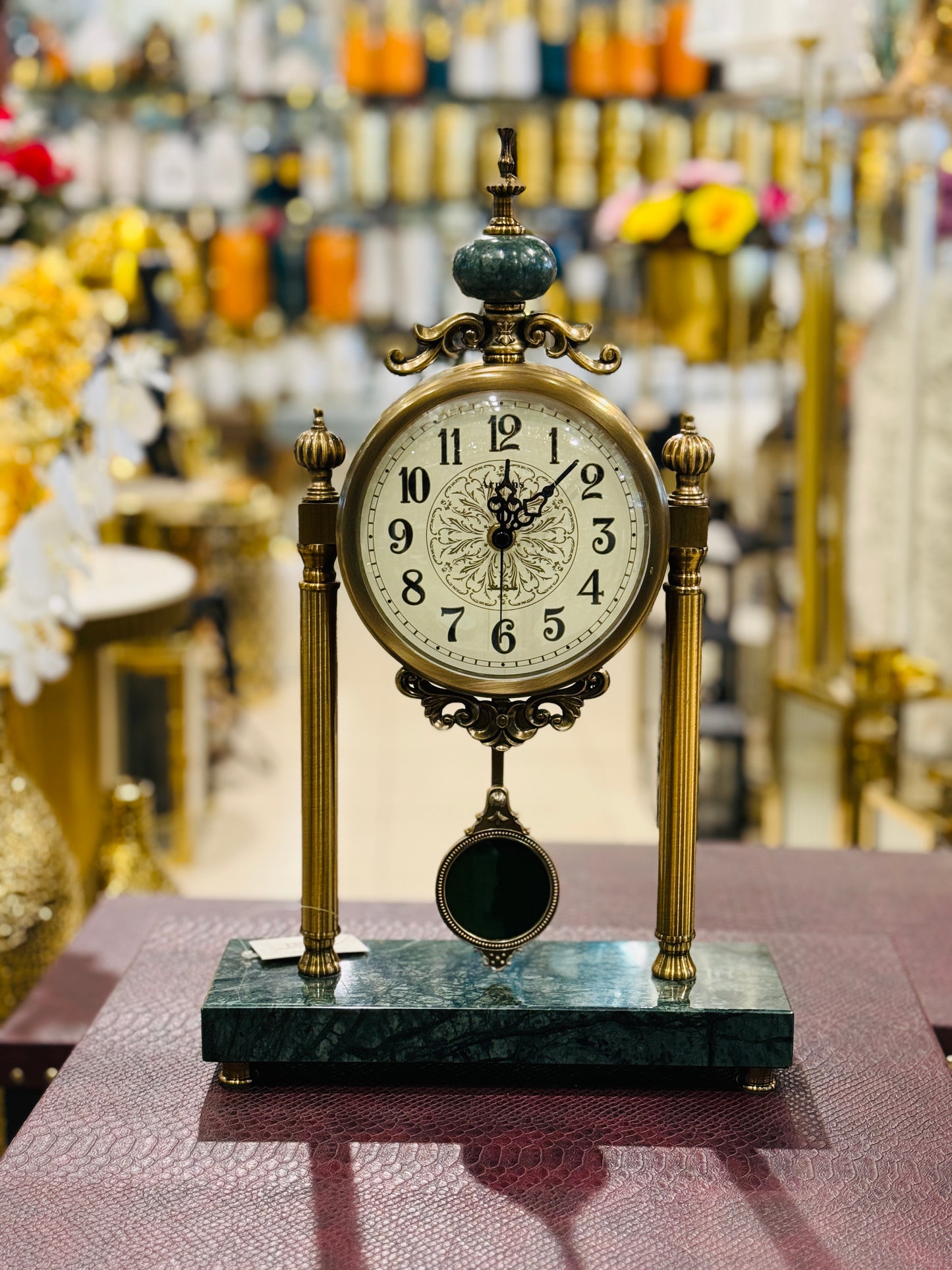 Table Clock Marble Base Armens