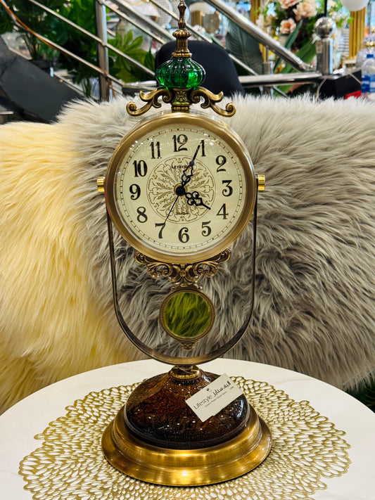 Brass Table Clock