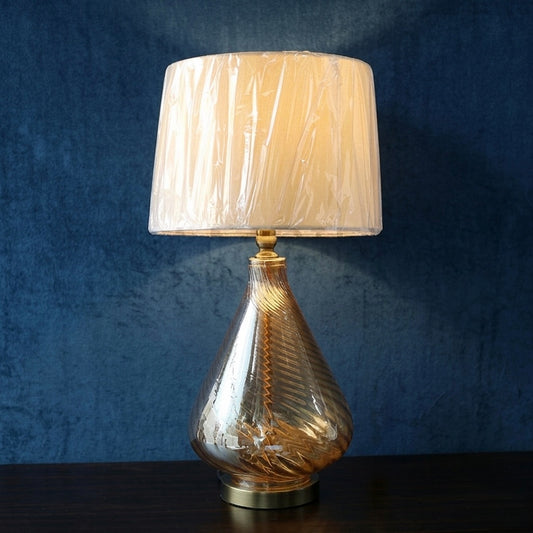 Glass Lamp Pair