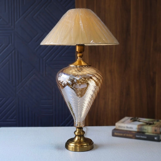 Glass Lamp Pair