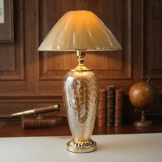 Glass Table Lamp pair