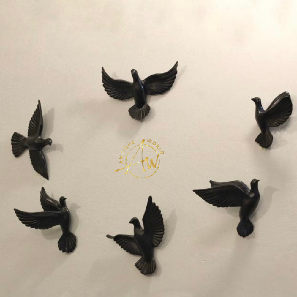 Golden Wall Sparrows 6pc Set