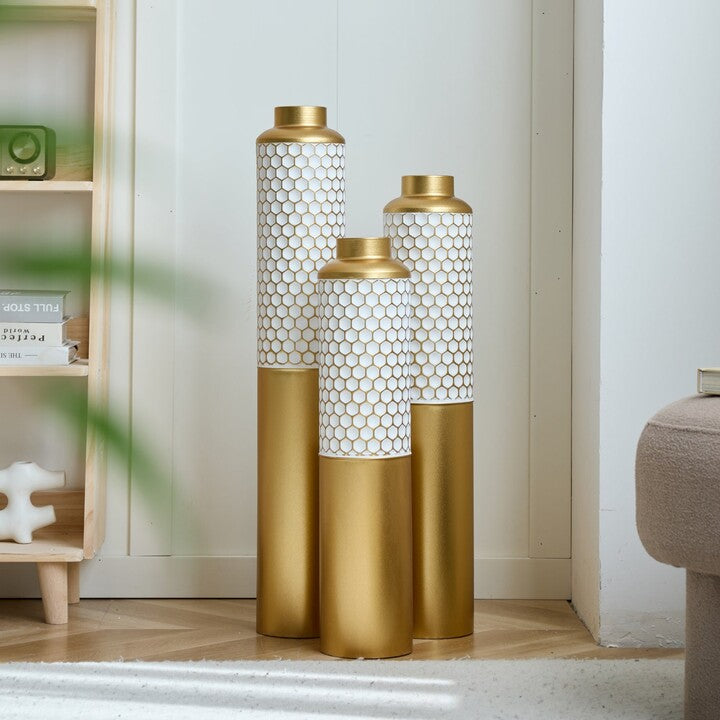 Metal Floor Vase