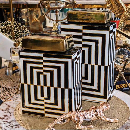 Geo Square Design Vase