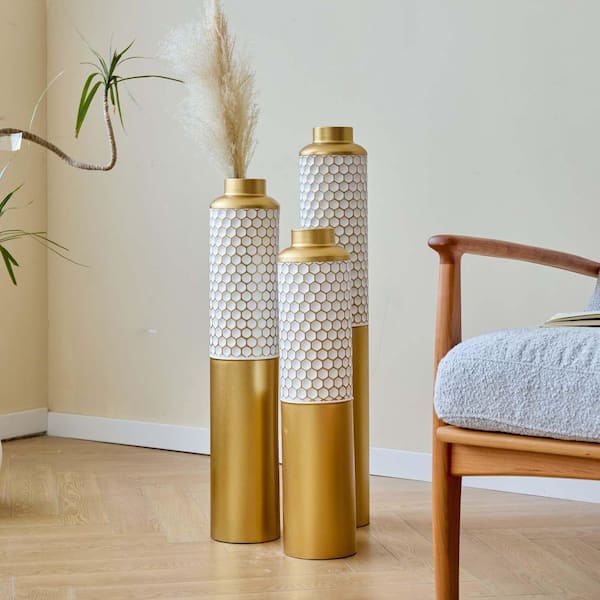 Metal Floor Vase